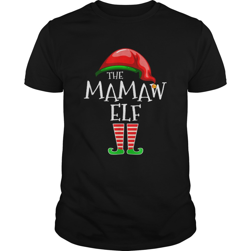 Mamaw Elf Group Matching Family Christmas Shirt